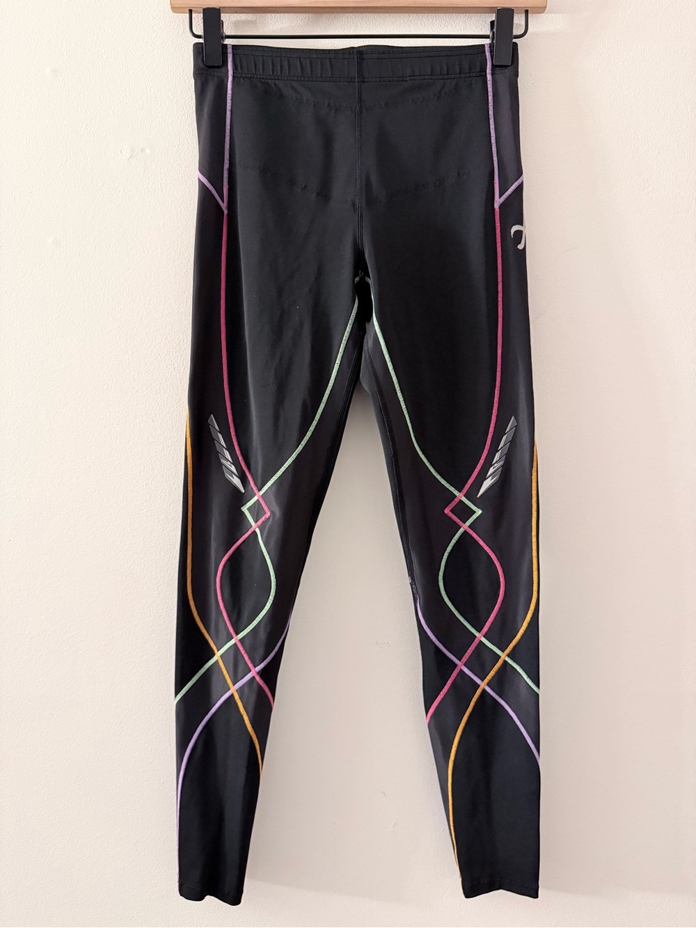 CW-X compression tights stabliyx 125809A black contrast stitch M